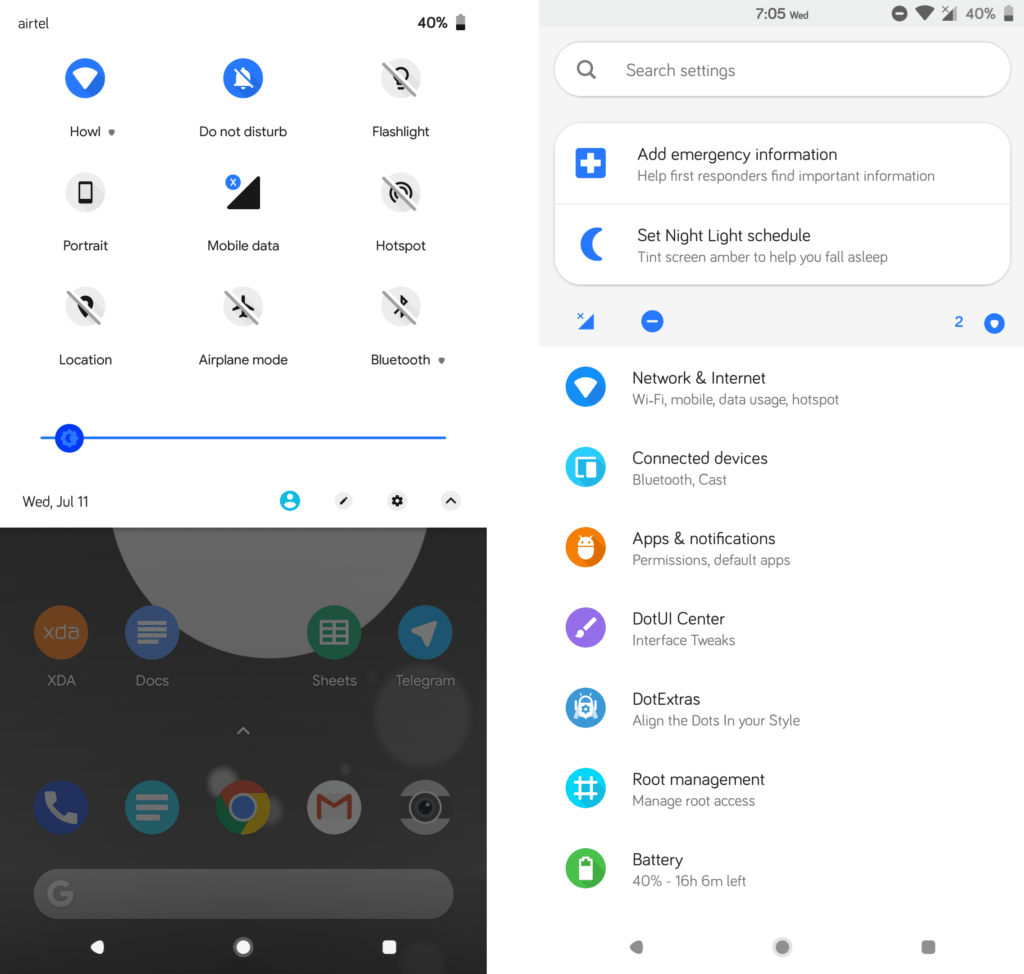 Flux white for Android P Notifications
